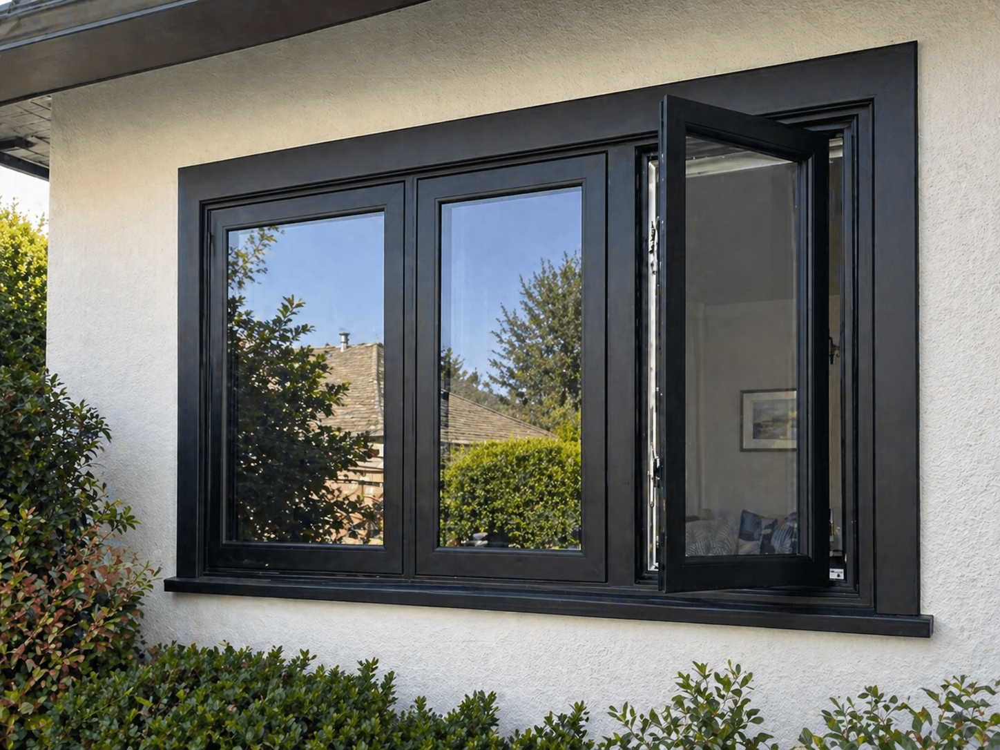 Casement window replacement in Bay Area home